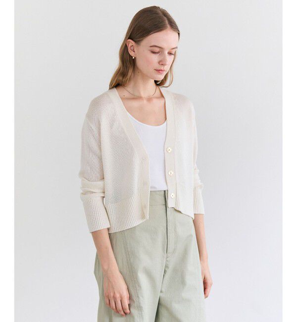 BEIGE,「【VERY掲載】SPESSARTINE / Vネッククロップドカーディガン」|ニット・セーター|