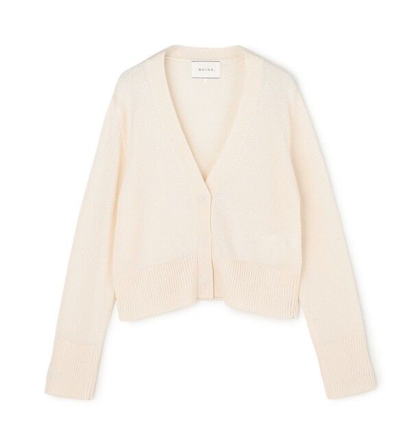 BEIGE,「【VERY掲載】SPESSARTINE / Vネッククロップドカーディガン」|ニット・セーター|
