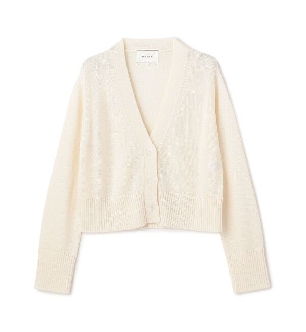 BEIGE,「【VERY掲載】SPESSARTINE / Vネッククロップドカーディガン」|ニット・セーター|