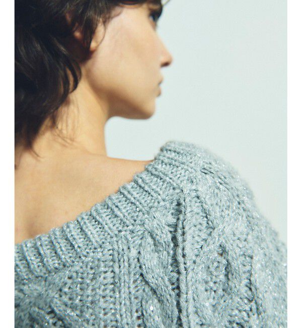 Grace Class「スパングルケーブルニット」|ニット・セーター|