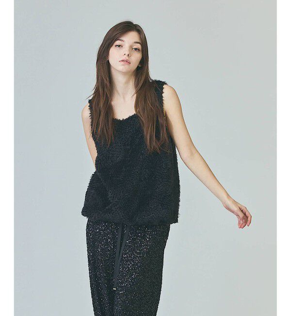 Grace Class「チュールフェザータンクトップ」|その他|ブラック