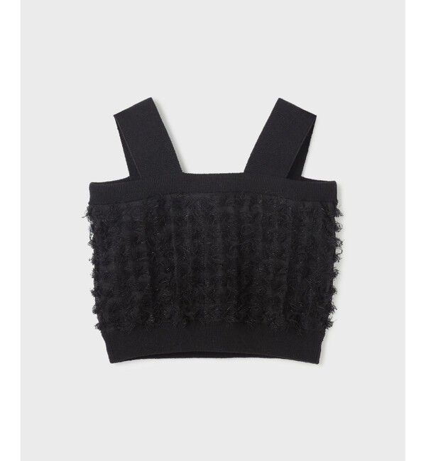  「フリンジニットベアトップ」|ニット・セーター|