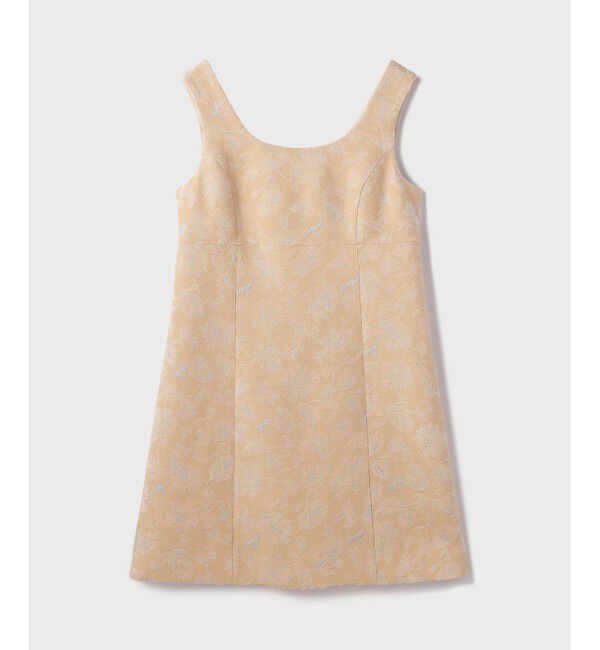 GRACE CONTINENTAL「サラサジャガードミニワンピース」|ワンピース|