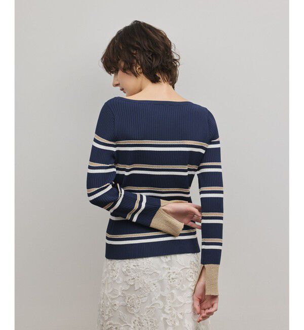 Diagram「ラメボーダーニットトップ」|ニット・セーター|