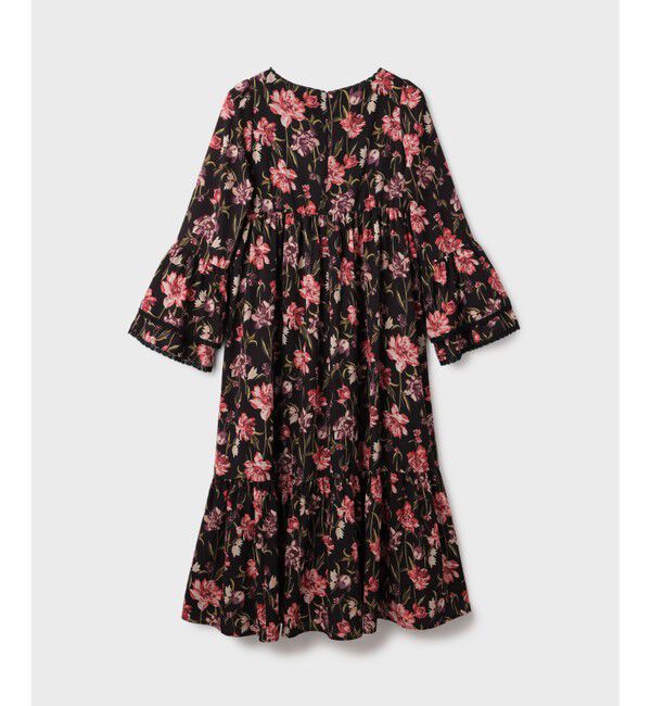 GRACE CONTINENTAL「ボタニカルプリントティアードワンピース」|ワンピース|