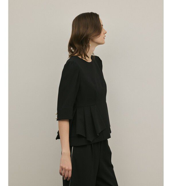 GRACE CONTINENTAL「トリアセペプラムトップ」|その他|