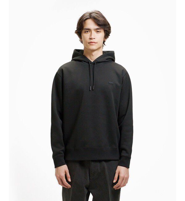 LACOSTE「鹿の子ニットワントーンフーディー / 鹿の子ニットプルオーバーパーカー」|パーカー|