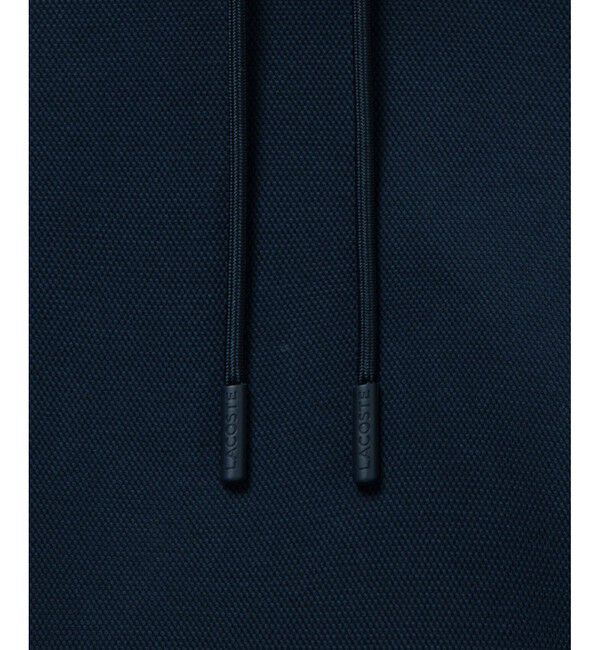 LACOSTE「鹿の子ニットワントーンフーディー / 鹿の子ニットプルオーバーパーカー」|パーカー|