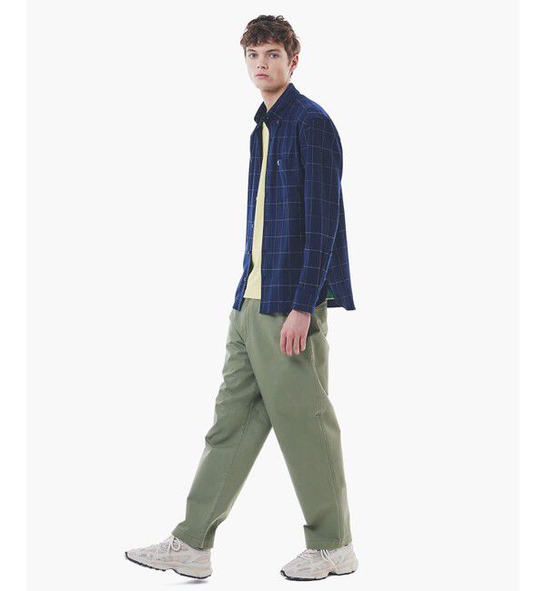 LACOSTE「2WAYストレッチ ウインドウペンチェックボタンダウンシャツ」|シャツ・ブラウス|