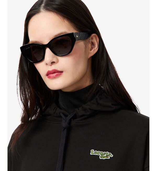 LACOSTE「ネーム＆ワニロゴパッチスウェットフーディー」|パーカー|