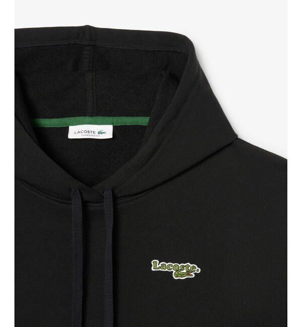LACOSTE「ネーム＆ワニロゴパッチスウェットフーディー」|パーカー|