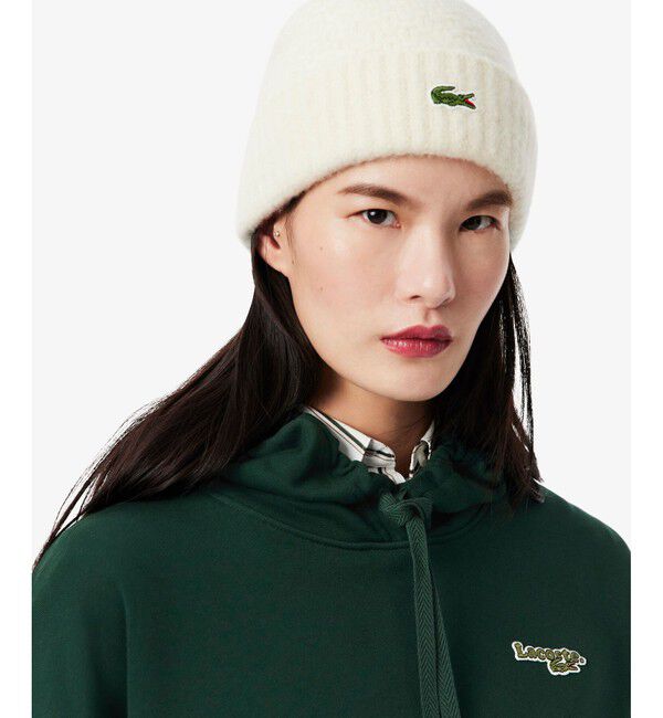 LACOSTE「ネーム＆ワニロゴパッチスウェットフーディー」|パーカー|