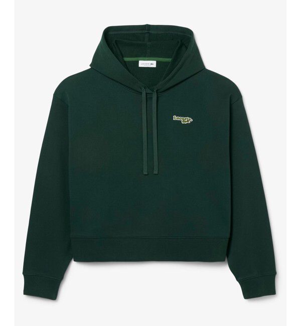 LACOSTE「ネーム＆ワニロゴパッチスウェットフーディー」|パーカー|