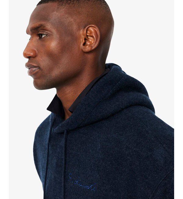 LACOSTE「ダブルフェイスルーズフィットフーディー メランジ プルオーバーパーカー」|パーカー|