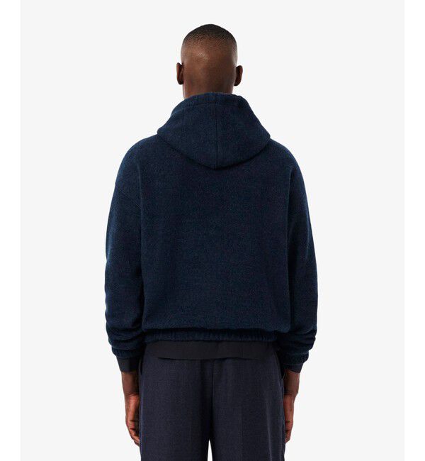 LACOSTE「ダブルフェイスルーズフィットフーディー メランジ プルオーバーパーカー」|パーカー|