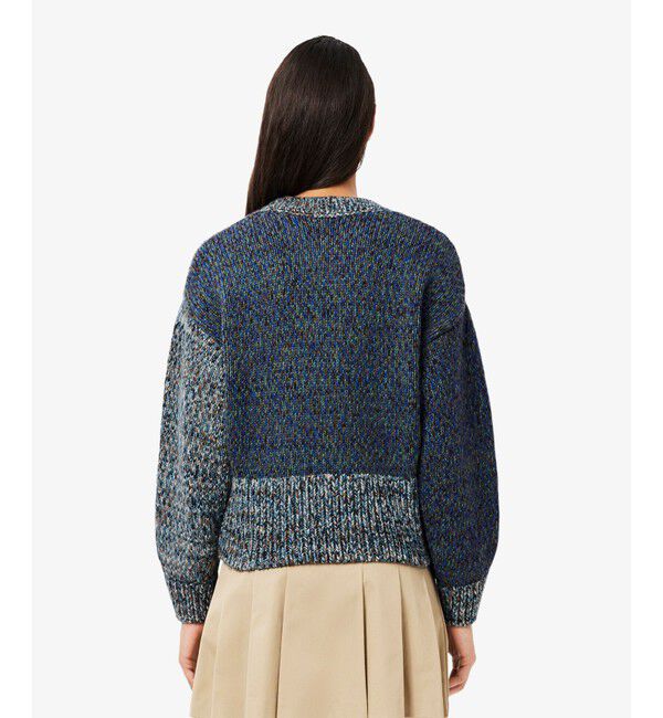 LACOSTE「ハイネックミックスカラークレイジーパターンセーター」|ニット・セーター|