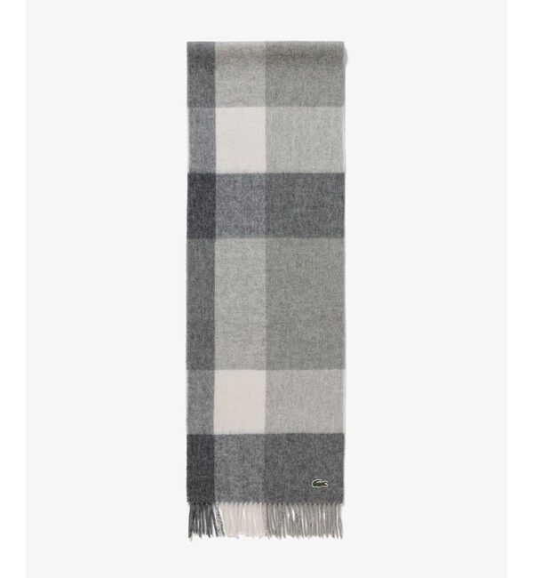 LACOSTE「メリノウールブロックチェックマフラー」|マフラー|