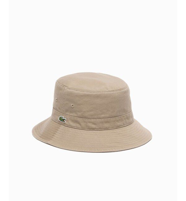 LACOSTE「ウォッシュドコットンバケットハット」|ハット|