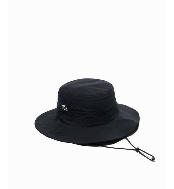 LACOSTE「ワンポイント撥水サファリハット」|ハット|