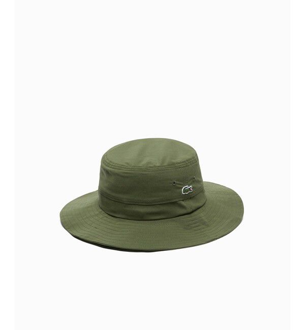 LACOSTE「ワンポイント撥水サファリハット」|ハット|