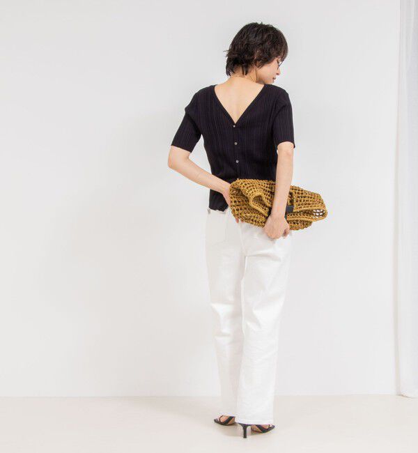 Rie Miller「【RM denim】センタープレスハイウエストデニム」|デニム|