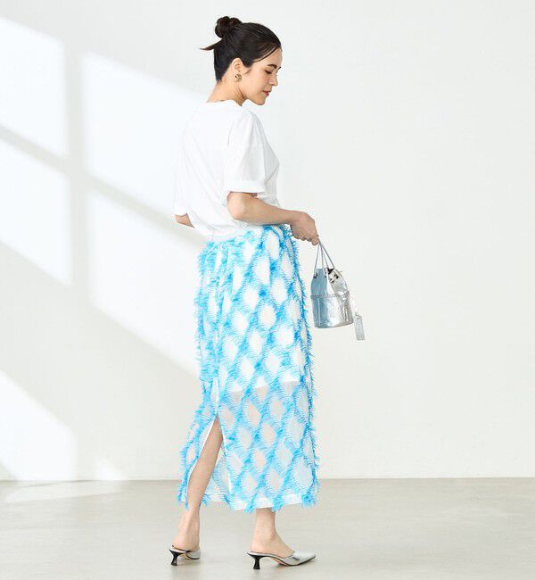 NOLLEY'S「《セットアップ対応》KIRYUバイヤスカットジャガードスカート」|スカート|