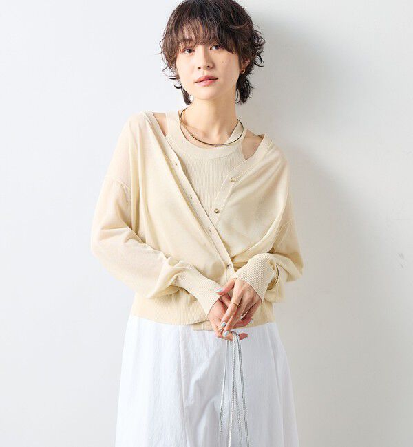 NOLLEY'S sophi「《アンサンブル対応》《手洗い可能》イタリー糸ホルターネックタンクトップ」|タンクトップ|