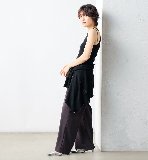 NOLLEY'S sophi「《アンサンブル対応》《手洗い可能》イタリー糸ホルターネックタンクトップ」|タンクトップ|