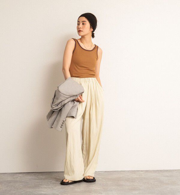 NOLLEY'S「【MAQWEL/マクウェル】リンガーリブタンクトップ」|タンクトップ|