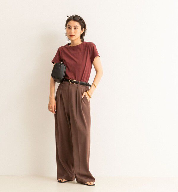 NOLLEY'S「【MAQWEL/マクウェル】MARUDOハーフスリーブTee」|Tシャツ・カットソー|