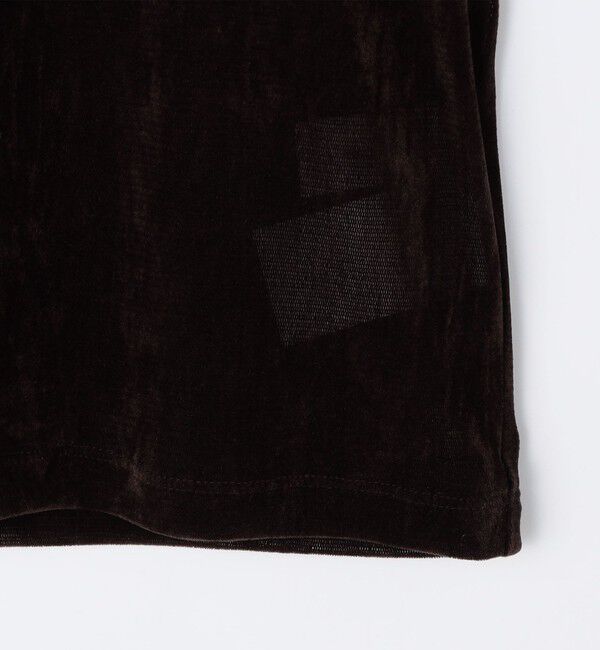 NOLLEY'S「フロッキーチュールボートネックプルオーバーカットソー」|Tシャツ・カットソー|