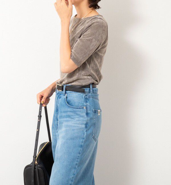 NOLLEY'S「フロッキーチュールボートネックプルオーバーカットソー」|Tシャツ・カットソー|