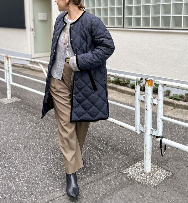 NOLLEY'S「【TAION&times;LIMONTA】別注ベロアパイピングロングダウン」|ダウン|