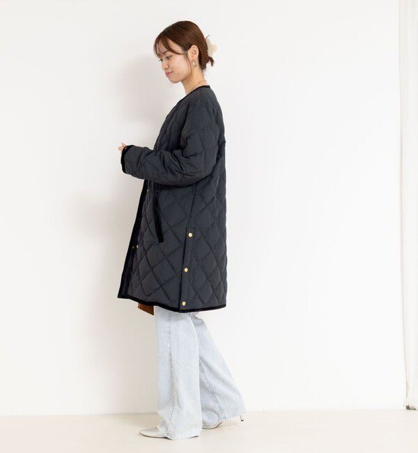 NOLLEY'S「【TAION&times;LIMONTA】別注ベロアパイピングロングダウン」|ダウン|