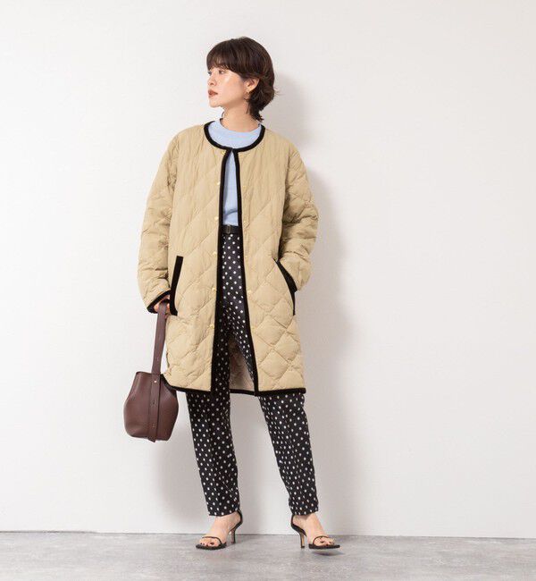 NOLLEY'S「【TAION&times;LIMONTA】別注ベロアパイピングロングダウン」|ダウン|