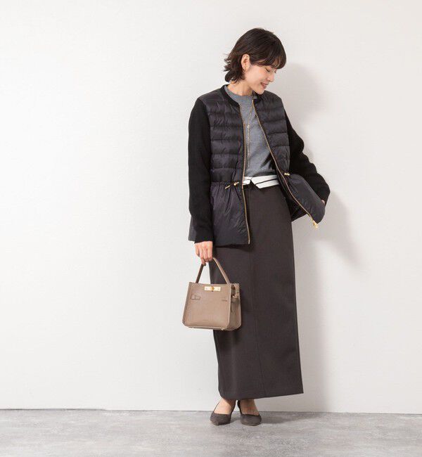 NOLLEY'S「【TAION/タイオン】別注ニットコンビダウンジャケット」|ダウン|