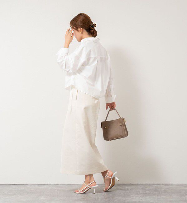 NOLLEY'S「ウォッシャブル撥水ツイルチノスカート」|スカート|