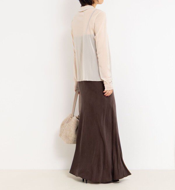 NOLLEY'S「チュール衿付きカットカーディガン」|カーディガン|