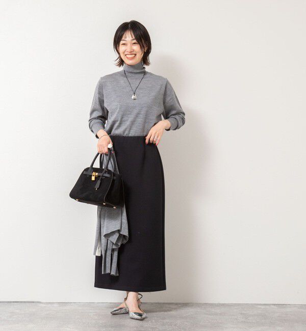 NOLLEY'S「《手洗い可能》《アンサンブル対応》18G天竺ハイネックプルオーバーニット」|ニット・セーター|