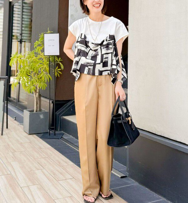 NOLLEY'S「ウォッシャブルサテンワイドパンツ」|その他|