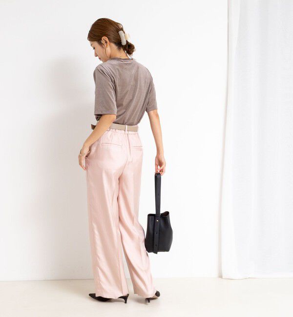 NOLLEY'S「ウォッシャブルサテンワイドパンツ」|その他|