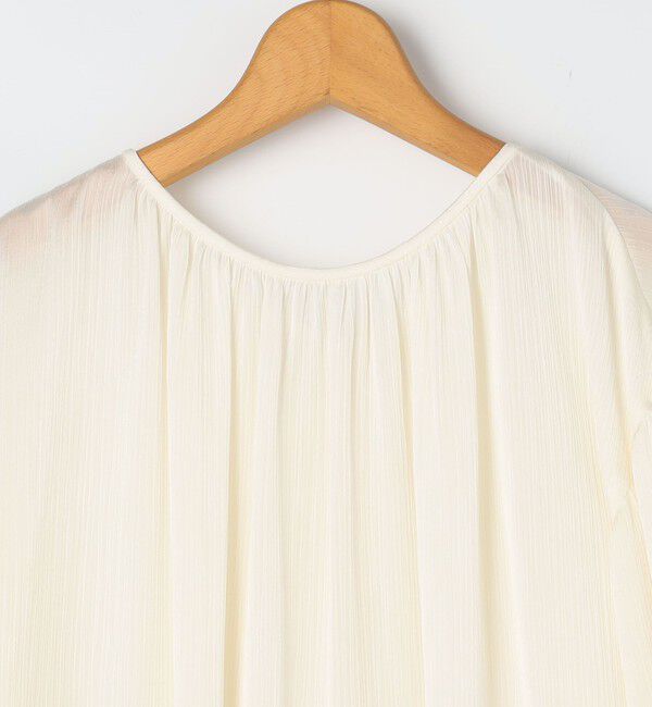NOLLEY'S「楊柳サテン2WAYギャザーブラウス」|シャツ・ブラウス|