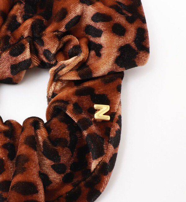 NOLLEY'S「【NOLLEYS GOODS】 ハートレオパード柄シュシュ」|ヘアゴム・シュシュ|