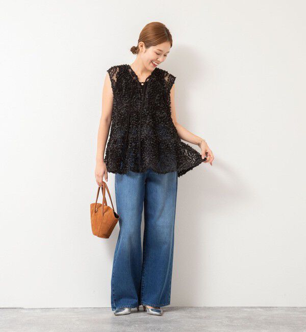 NOLLEY'S「フラワーチュールティアードブラウス」|シャツ・ブラウス|