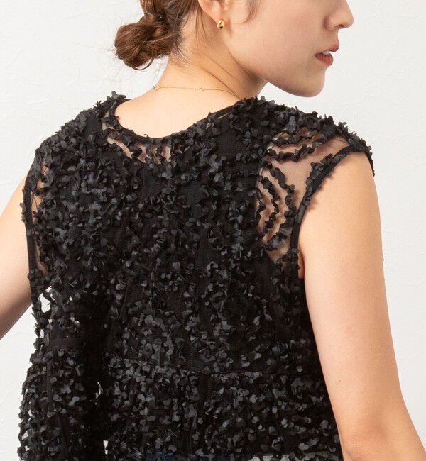 NOLLEY'S「フラワーチュールティアードブラウス」|シャツ・ブラウス|