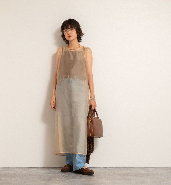 MAQWEL「【MAQWEL/マクウェル】ウォッシャブルオーガンジーワンピース」|ワンピース|