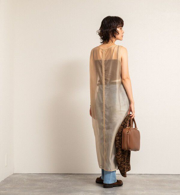 MAQWEL「【MAQWEL/マクウェル】ウォッシャブルオーガンジーワンピース」|ワンピース|