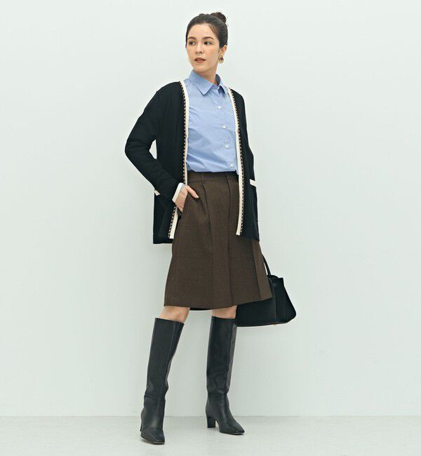 NOLLEY'S「チェーンブレード長めVネックカーディガン」|カーディガン|