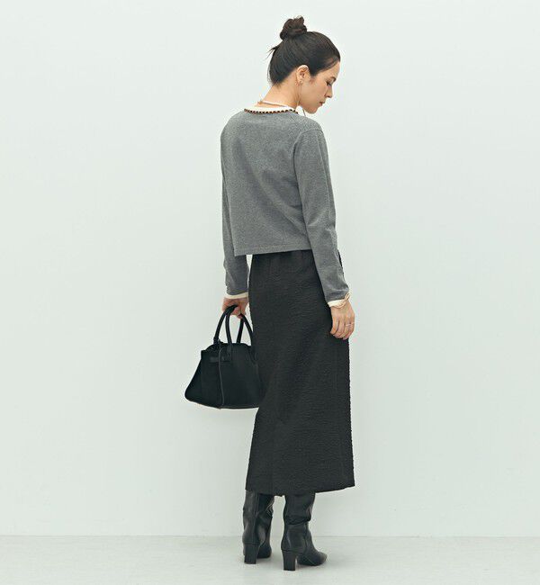 NOLLEY'S「チェーンブレードVネックカーディガン」|カーディガン|