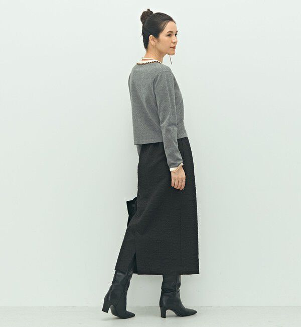 NOLLEY'S「チェーンブレードVネックカーディガン」|カーディガン|